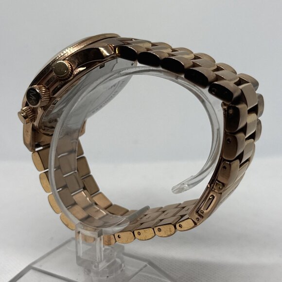 Michael Kors Runway Chronograph Rose Gold-Tone Stainless Steel MK8096 45mm - Picture 5 of 16